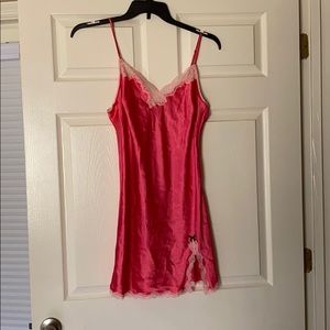 Pink Victoria’s Secret slip lingerie size L
